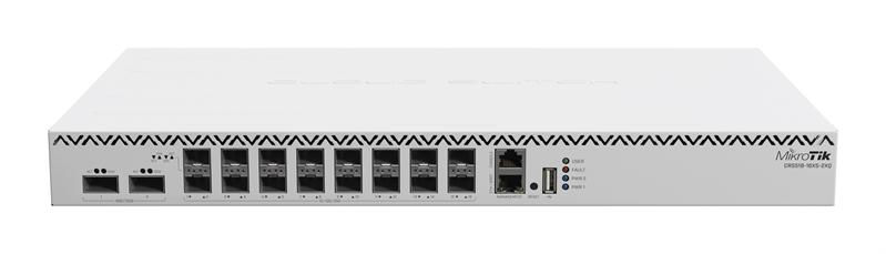 Маршрутизатор MikroTik Cloud Router Switch 518-16XS-2XQ, 2x 100 Gigabit QSFP28 ports and 16x 25 Gigabit SFP28 ports,4 fans, 2 PSU, CRS518-16XS-2XQ-RM