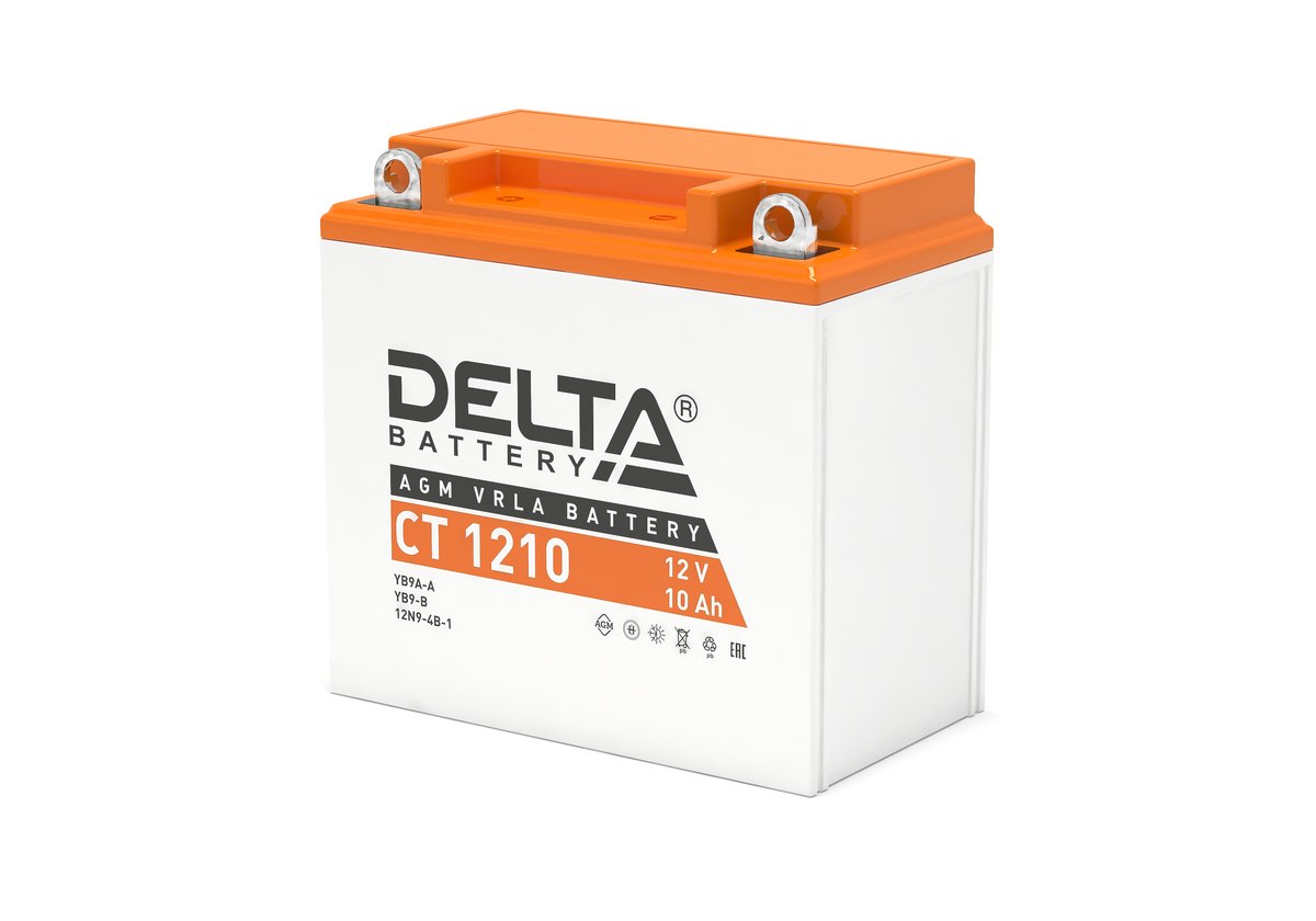 Аккумулятор DELTA BATTERY CT 1210 прямая полярность 10 Ач, 3401010030016