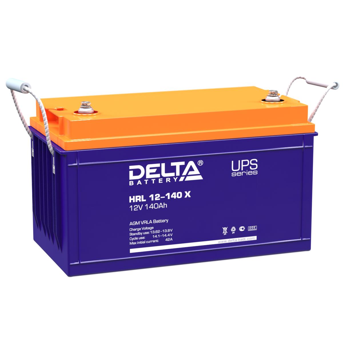 Батарея DELTA BATTERY HRL 12-140 12V 140Ah, 4614010610004, HRL 12-140 X