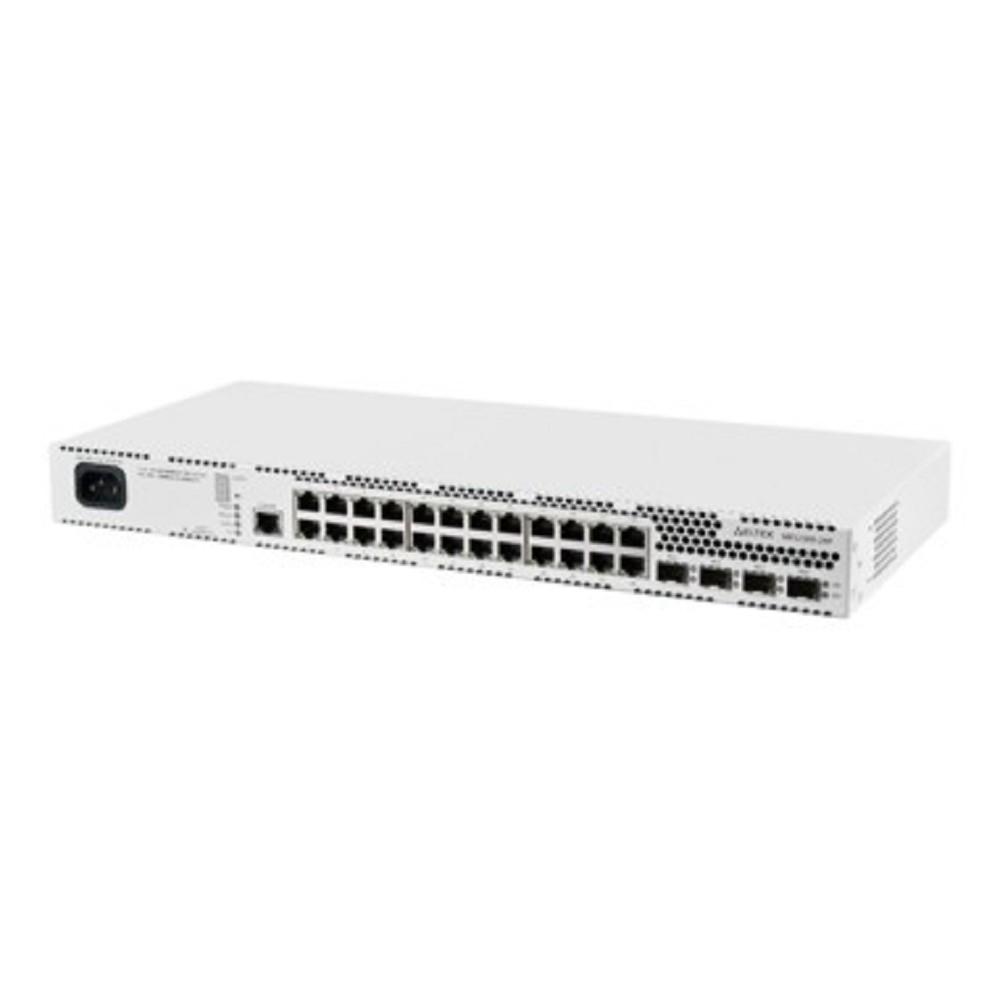 ELTEX MES2300-24P AC Ethernet-коммутатор 24 порта 10/100/1000BASE-T (RJ-45) PoE/PoE+, 4 порта 10GBASE-R (SFP+)/1000BASE-X (SFP), L3, MES2300-24P_AC