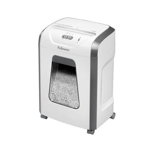 Fellowes® Шредер Powershred 15C, DIN P-4, 4x40мм, 15лcт., 19лтр., Safety Lock, белый., 100017466