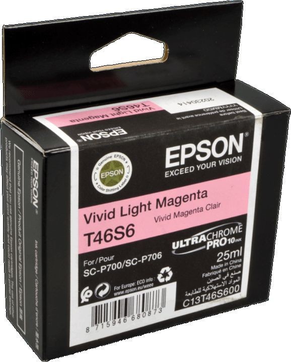 Картридж EPSON T46S светло-пурпурный  для SC-P700 (C13T46S600/C13T46S60N)