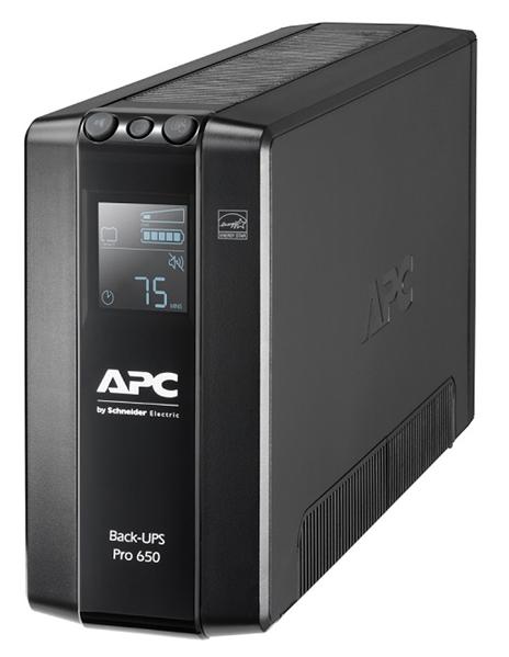 Источник бесперебойного питания APC Back-UPS Pro BR 650VA/390W, 6xC13 Outlets(6 batt.), AVR, LCD, Data/DSL protect, 10/100 Base-T, USB, PCh, user repl. batt., 1 year warranty, BR650MI