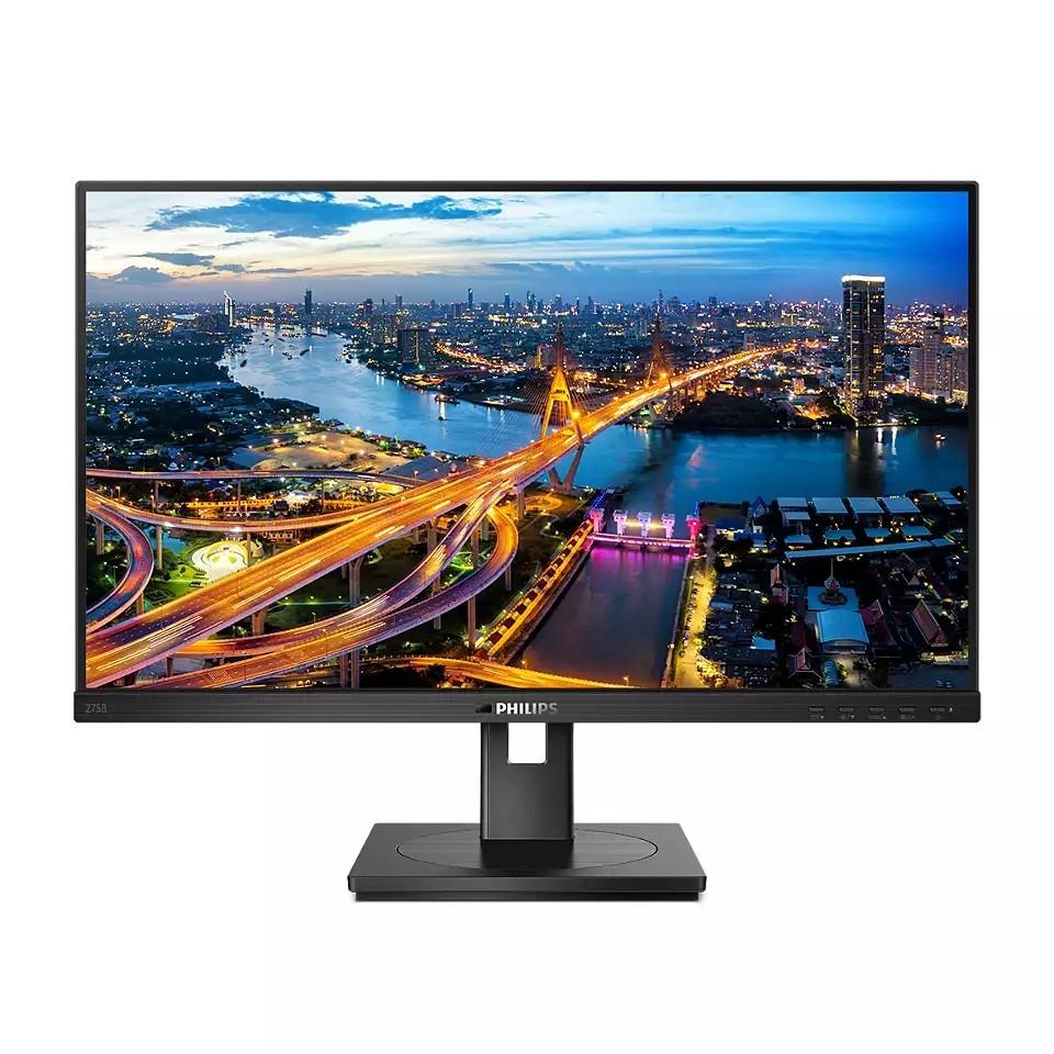 LCD PHILIPS 27" 275B1 черный с поворотом экрана {IPS 2560x1440 75Hz 4ms 178/178 300cd DVI HDMI1.4 DisplayPort1.2 4xUSB3.2 MM}, 275B1/00