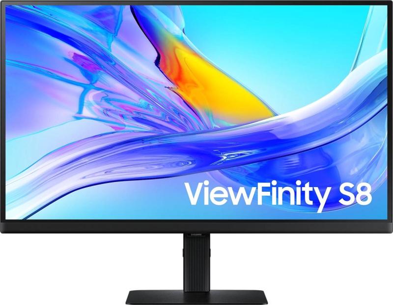 Монитор Samsung 27" S27D804UAI, 16:9, IPS, UHD, 5ms, 350cd, 60Hz, HDMI, DP, USB, USB-C, LAN, HAS, LS27D804UAIXCI