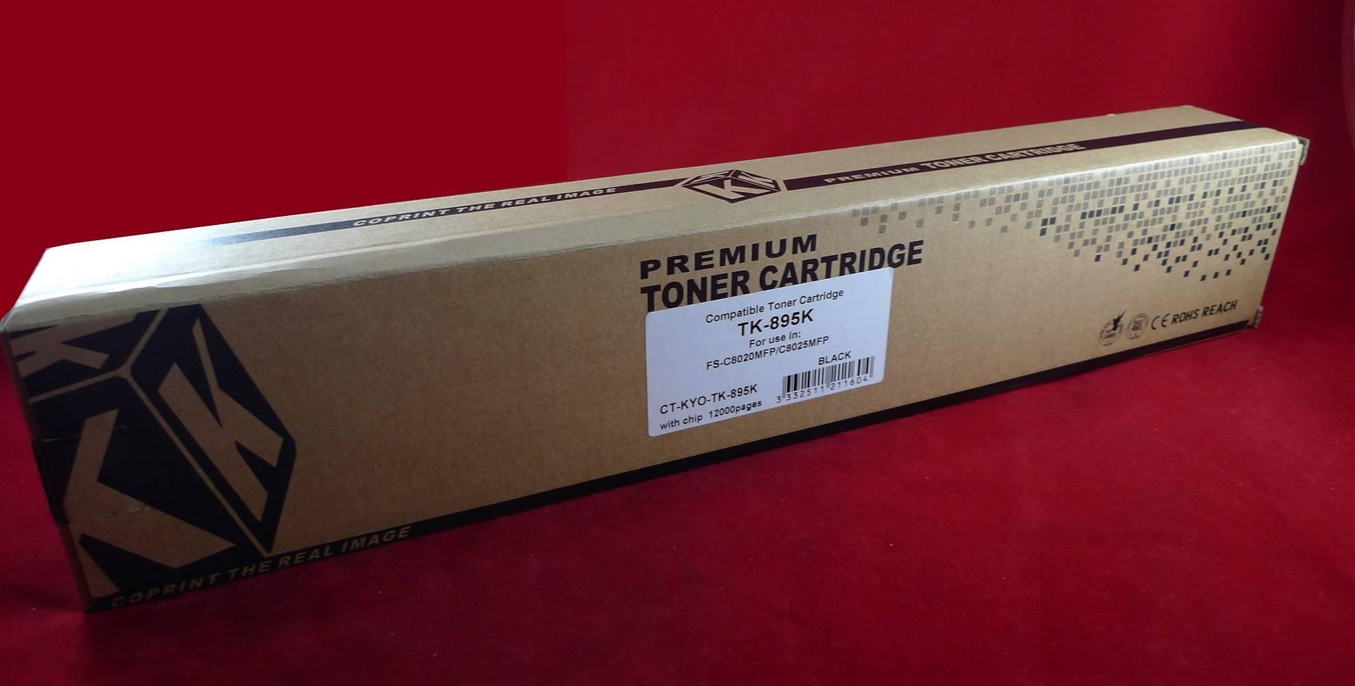 Тонер-картридж для Kyocera FS-C8020MFP/C8025MFP/C8520MFP/C8525MFP TK-895K black 12K ELP Imaging®, CT-KYO-TK-895K