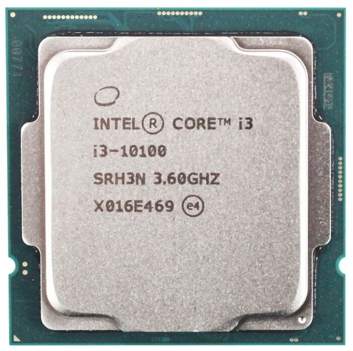 Процессор/ APU LGA1200 Intel Core i3-10100 (Comet Lake, 4C/8T, 3.6/4.3GHz, 6MB, 65/90W, UHD Graphics 630) OEM (CM8070104291317, SRH3N)