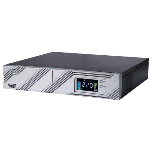 PowerCom Smart King RT SRT-1500A LCD ИБП {Line-Interactive, 1500VA / 1350W, Rack/Tower, IEC, Serial+USB, SmartSlot, подкл. доп. батарей} (1157679)