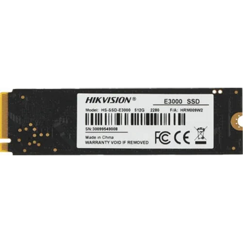 SSD M.2 HIKVision 512GB E3000 Series <HS-SSD-E3000/512G> (PCI-E 3.0 x4, up to 3500/1800MBs, 3D NAND, 224TBW, NVMe, 22x80mm)
