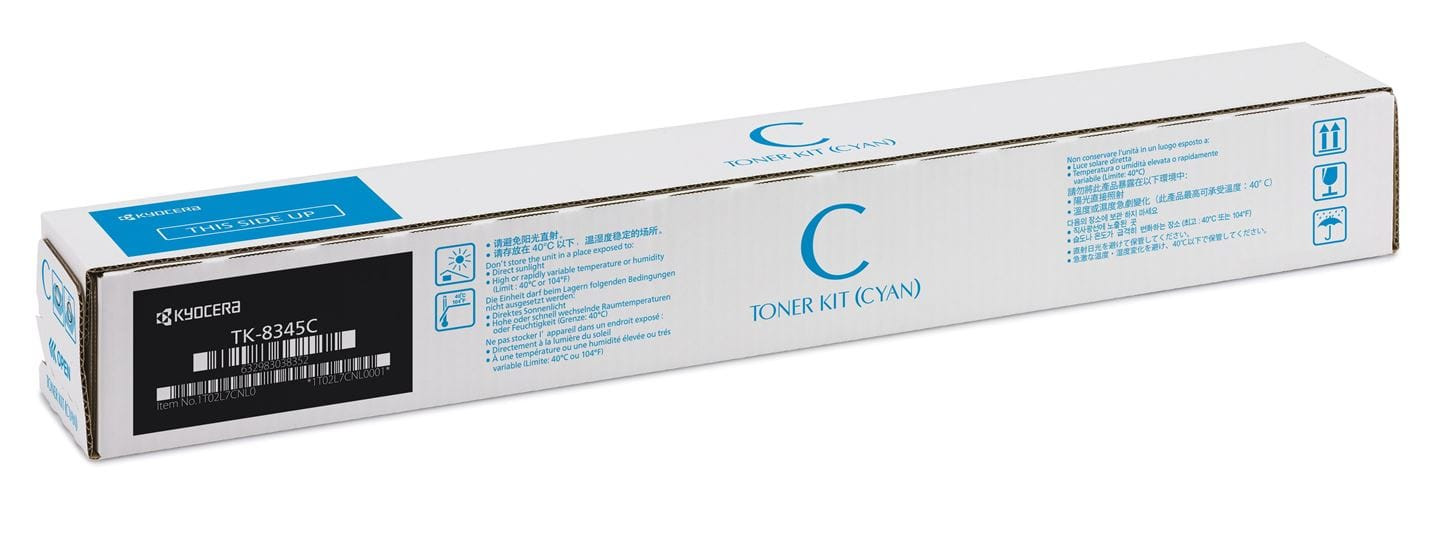 Тонер-картридж TK-8345C для Kyocera TASKalfa 2552ci, 12К (O) голубой 1T02L7CNL1