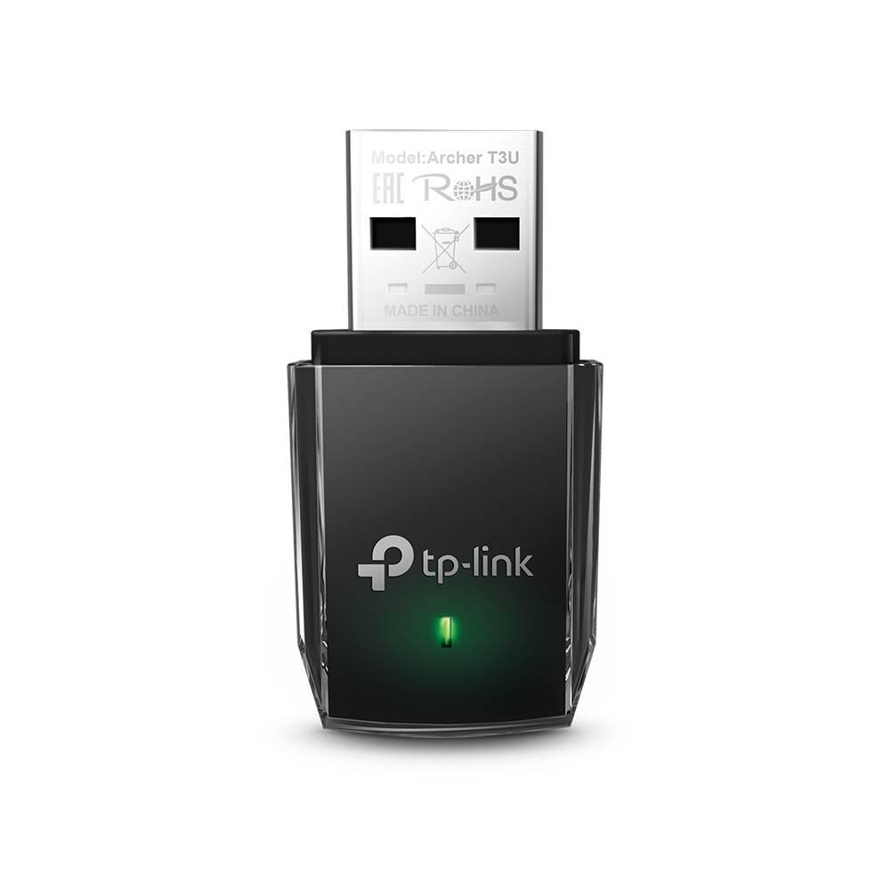 TP-Link Archer T3U Двухдиапазонный мини Wi-Fi USB адаптер AC1300, до 400 Мбит/с на 2,4 ГГц + до 867 Мбит/с на 5 ГГц