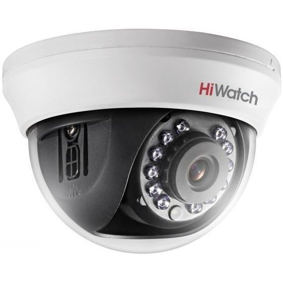 HiWatch DS-T591(C) (2.8 mm) 5Мп внутренняя купольная HD-TVI камера с ИК-подсветкой до 20м