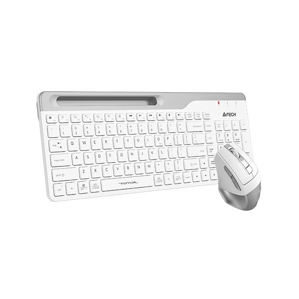 Клавиатура + мышь A4Tech Fstyler FB2535C клав:белый/серый мышь:белый/серый USB беспроводная Bluetoot, FB2535C ICY WHITE