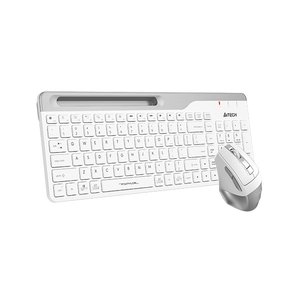 Клавиатура + мышь A4Tech Fstyler FB2535C клав:белый/серый мышь:белый/серый USB беспроводная Bluetoot, FB2535C ICY WHITE