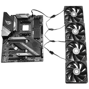 Разветвитель питания ID-Cooling FS-04 (до 4 контактных вентиляторов)