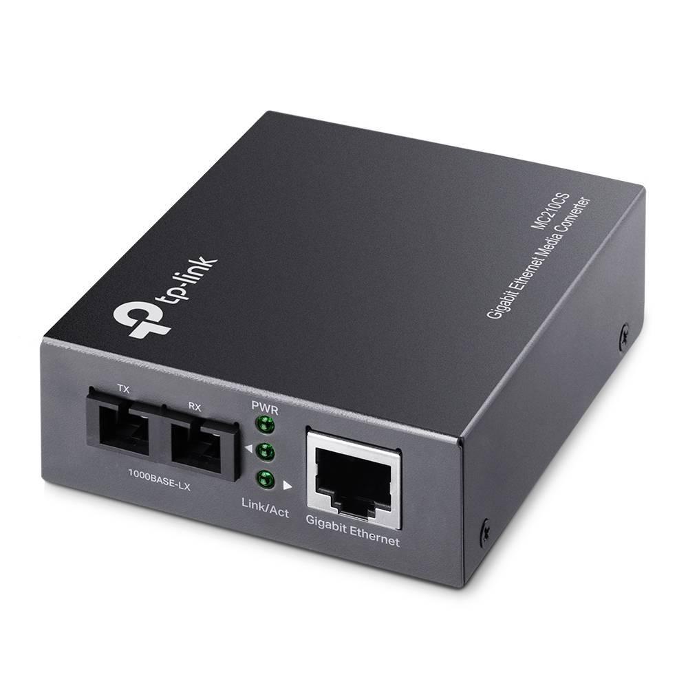 TP-Link MC210CS Одномодовый гигабитный оптический медиаконвертер с разъёмом SC