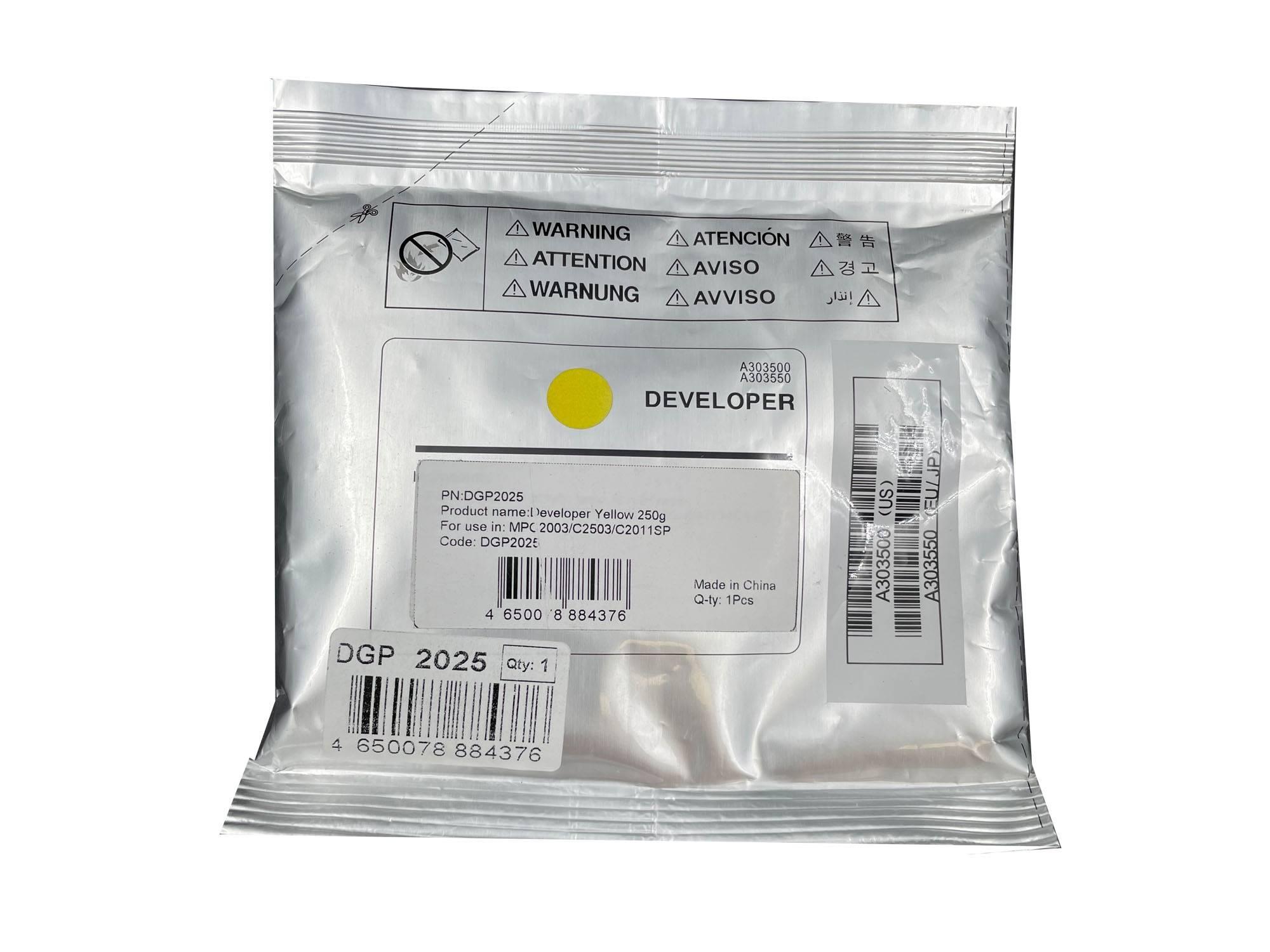Девелопер для RICOH MPC2003/C2503/C2011SP (Yellow, 235г) CET, DGP2025