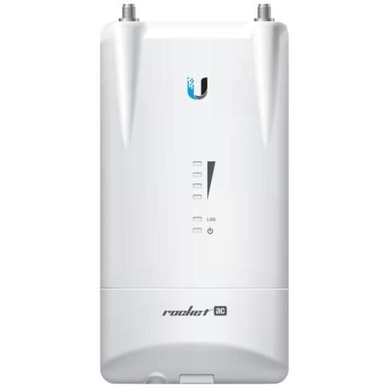 Ubiquiti R5AC-LITE Точка доступа Rocket 5 AC Lite, 5 ГГц, 500 Мбит/с, PoE, 27 dBm, 1х1 Гбит/с, 2хRP-SMA, MIMO 2х2