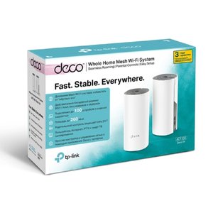 TP-Link Deco E4(2-pack) AC1200 Домашняя Mesh Wi-Fi система