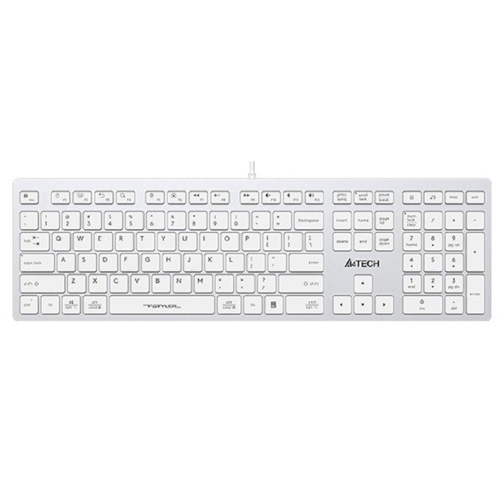 Клавиатура A4Tech Fstyler FX50 белый USB slim Multimedia (FX50 WHITE)
