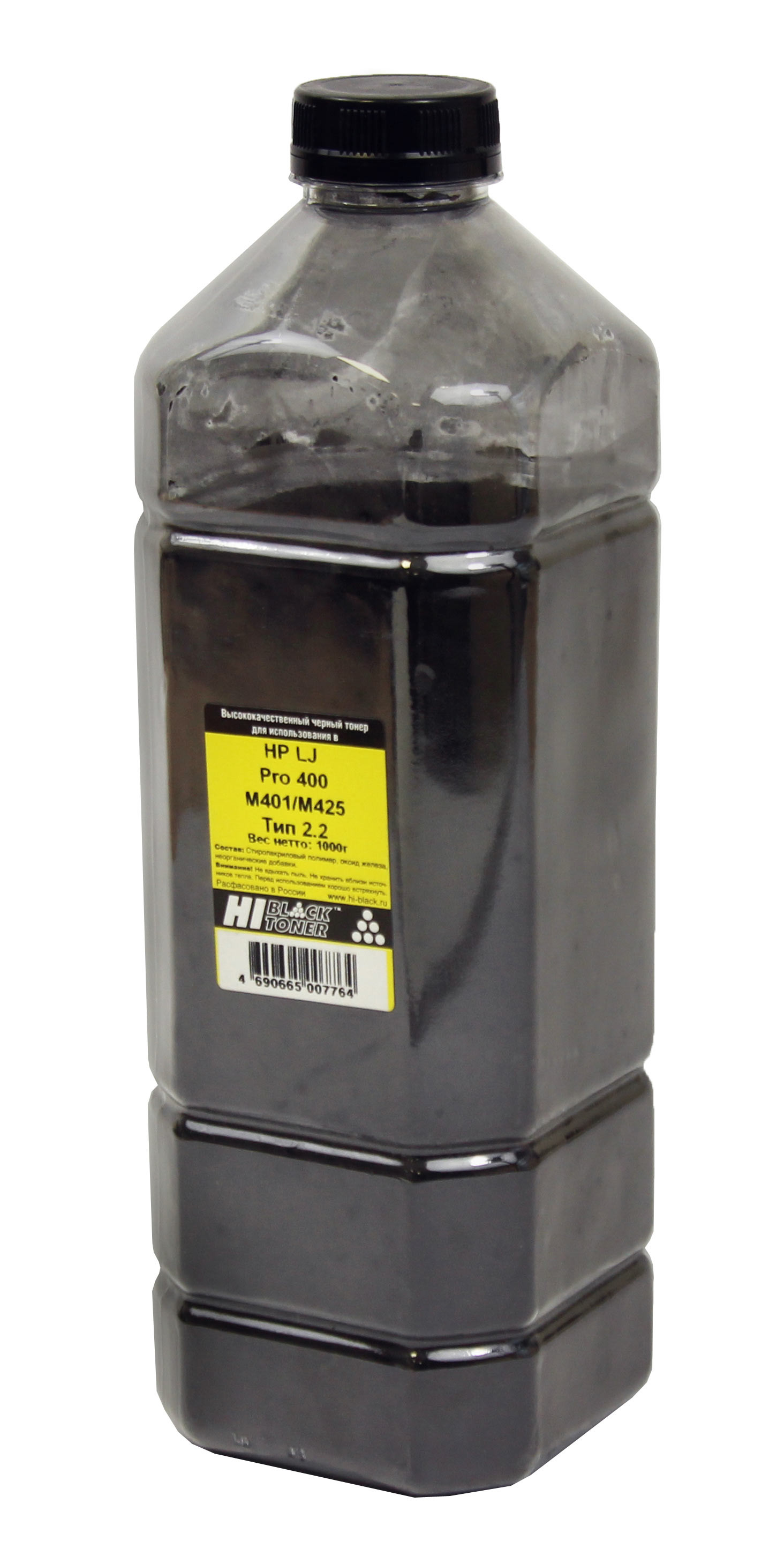 Тонер Hi-Black для HP LJ Pro 400 M401/M425, Тип 2.2, Bk, 1 кг, канистра, 150010511
