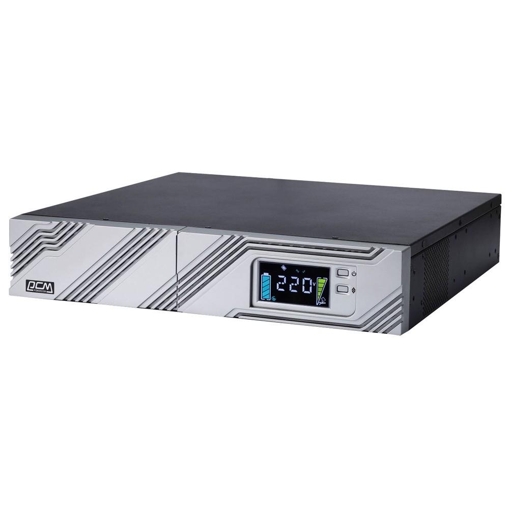 PowerCom Smart King RT SRT-2000A LCD ИБП {Line-Interactive, 2000VA / 1800W, Rack/Tower, IEC, Serial+USB, SmartSlot, подкл. доп. батарей} (1157682)