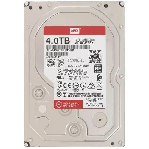 4TB WD Red Pro (WD4003FFBX) {Serial ATA III, 7200- rpm, 256Mb, 3.5"}