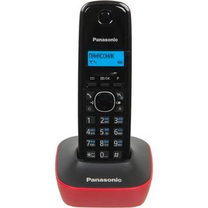 Panasonic KX-TG1611RUR (красный) {АОН, Caller ID,12 мелодий звонка,подсветка дисплея,поиск трубки}