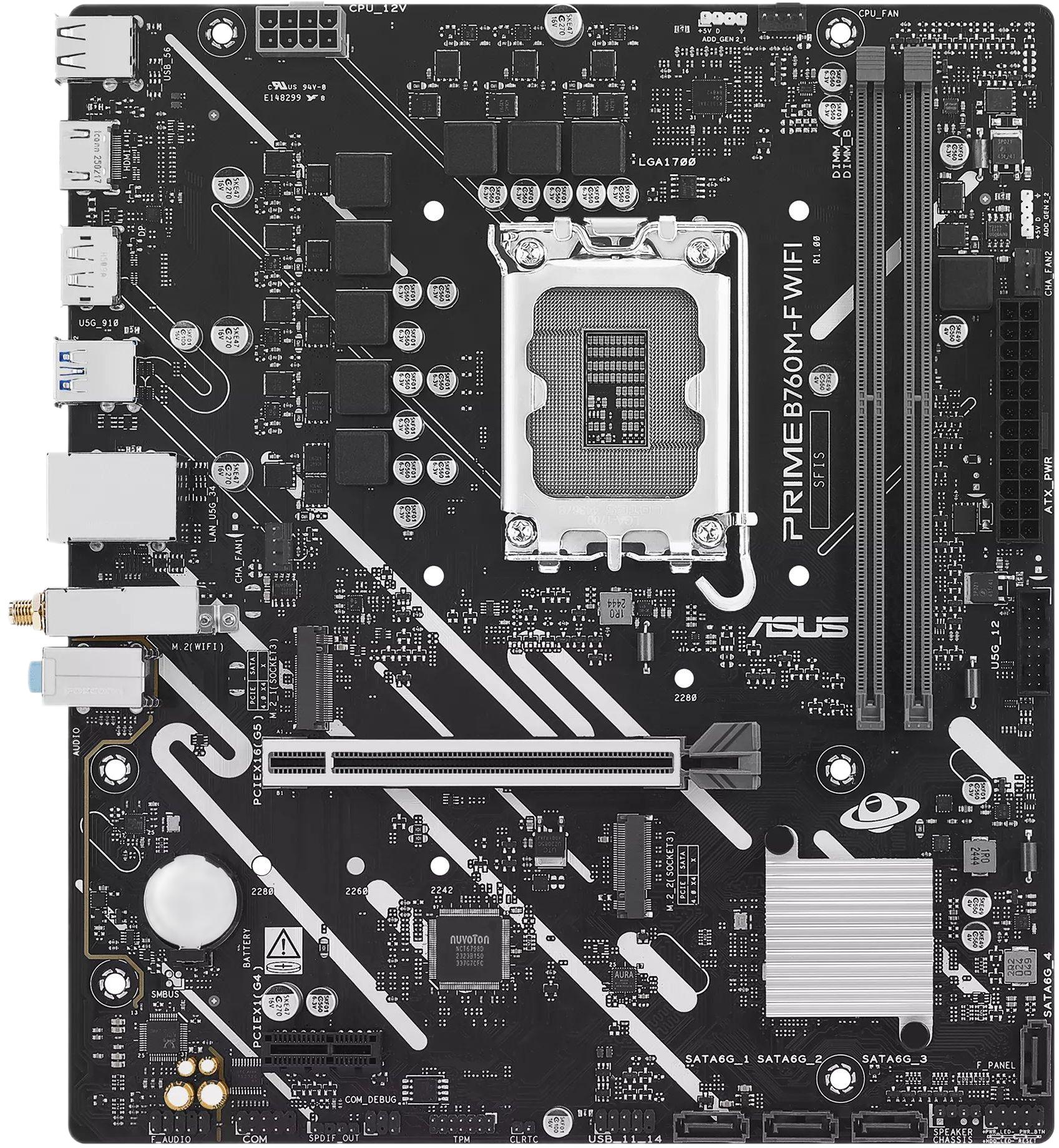 Материнская плата/ PRIME B760M-F WIFI, 90MB1N00-M0EAY0