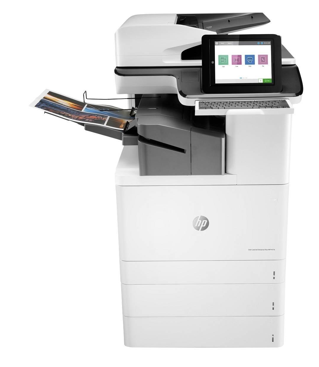 МФУ HP Color LaserJet Enterprise Flow MFP M776zs А3/ цвет/ 46 стр/ 3 лотка х 550л./ фишинер, T3U56A