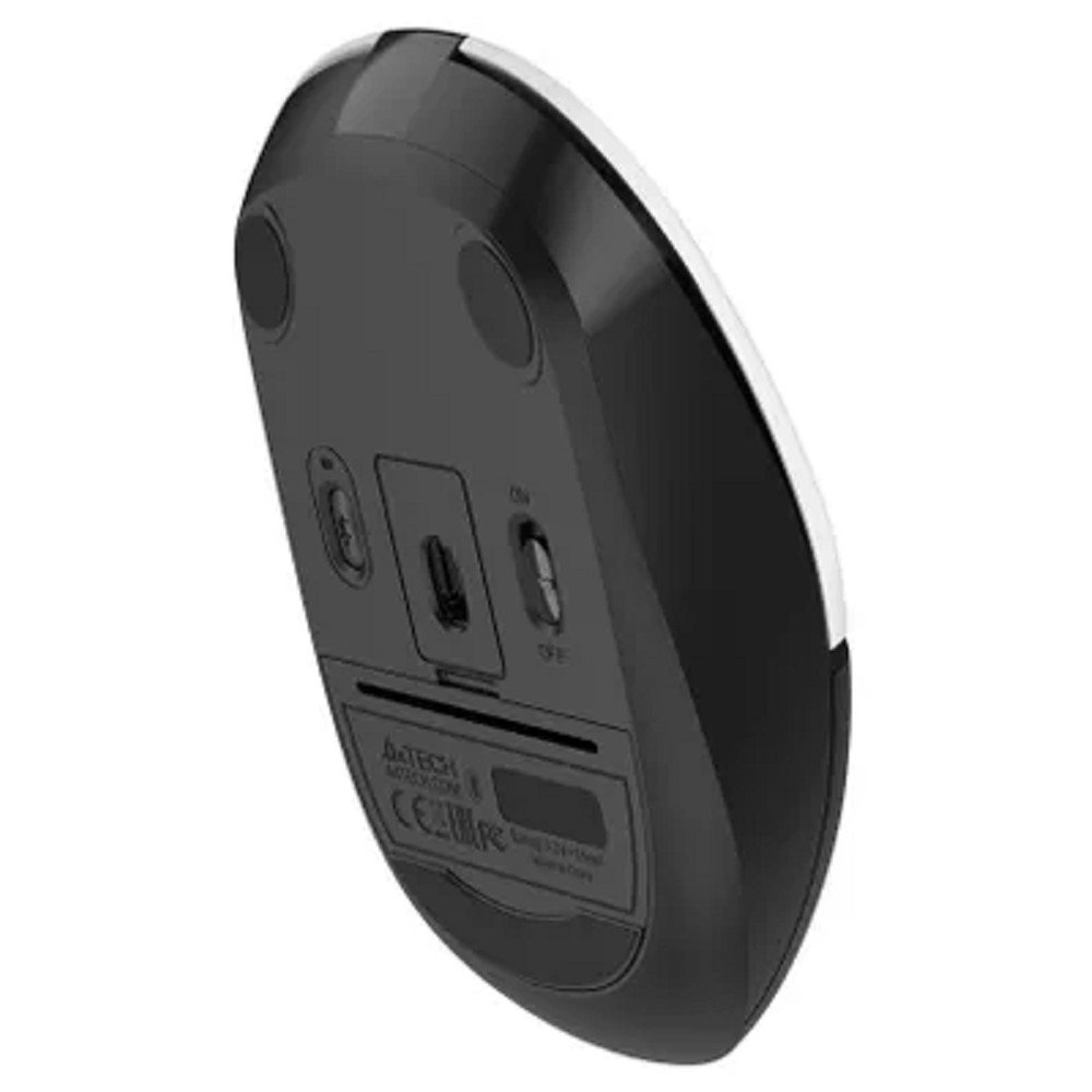 A-4Tech Мышь Fstyler FB12 черный/белый оптическая (1200dpi) беспроводная BT/Radio USB (3but) [1595332], FB12 PANDA