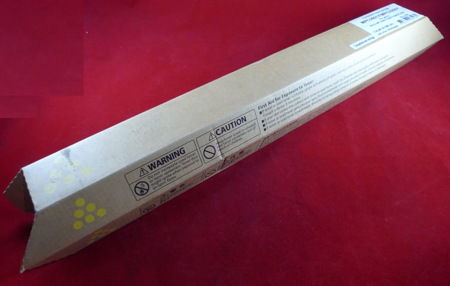 Тонер-картридж Ricoh Aficio MP C3001/C3501/C2800/C3300, type MPC3501E/MPC3300E yellow (туба, 370г) ELP Imaging®, CT-RIC-MPC3501Y(MPC3300Y)