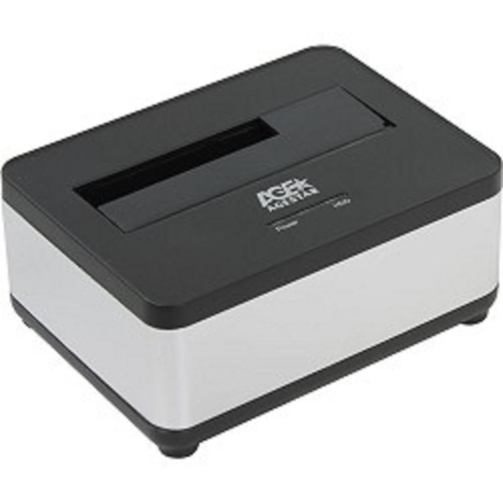 AgeStar 3UBT7 (SILVER) Докстанция 2,5"/3,5" SATAIII AgeStar 3UBT7 (SILVER) USB 3.0, пластик, серебристый