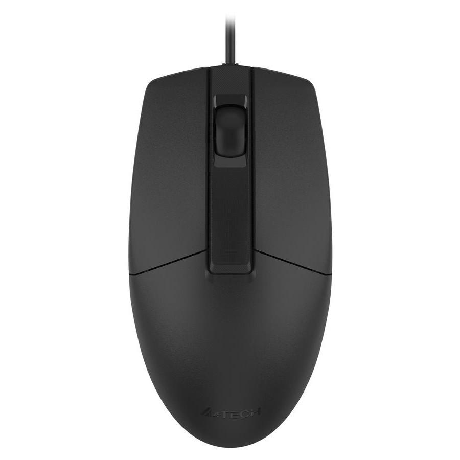 Мышь A4Tech OP-330S черный оптическая (1000dpi) silent USB (3but) [1530241], OP-330S (BLACK)