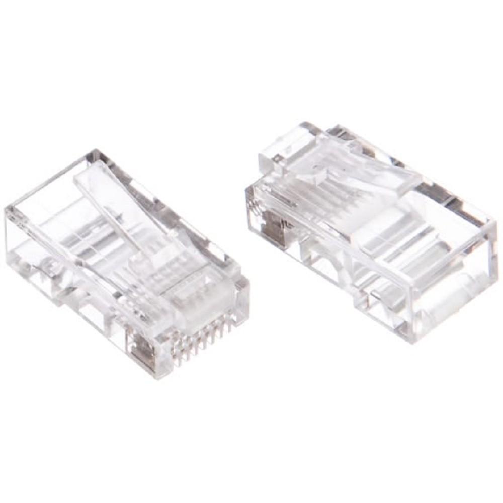 Cablexpert Разъем (коннектор) RJ-45 (8P8C) универсальный кат.5e, контакты 6 микрон, 100шт, пакет (PLUG3UP6/5)