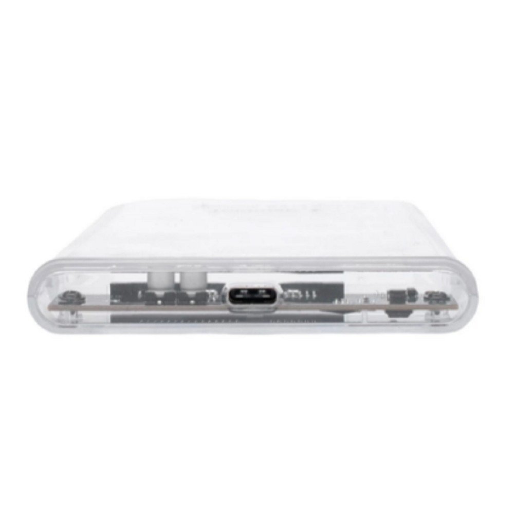 Gembird EE2-U3S-7 Внешний корпус USB 3.0 для 2.5" HDD/SSD порт Type-С, SATA III, пластик, прозрачный
