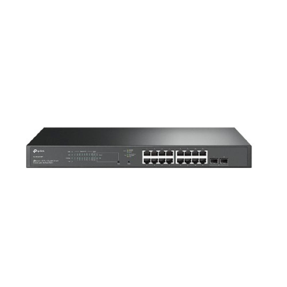 TP-Link SG2218P Коммутатор JetStream Smart с 16 гигабитными портами PoE+ и 2 гигабитными портами SFP