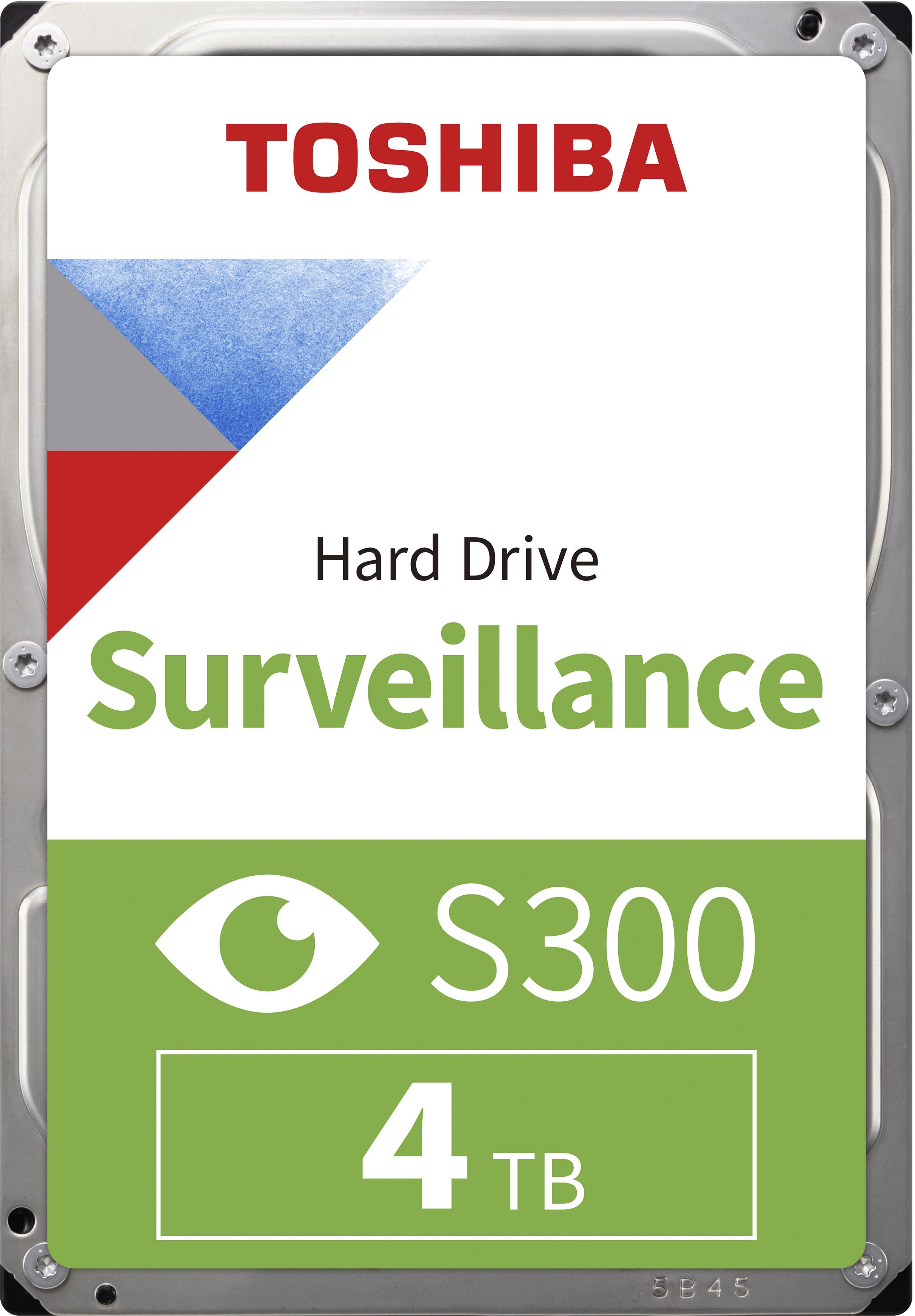 Жесткий диск/ HDD Toshiba SATA3 4Tb Surveillance S300 (SMR) 5400  256Mb 1 year warranty (replacement HDWT740UZSVA, ST4000VX015, WD43PURZ), HDWT840UZSVA
