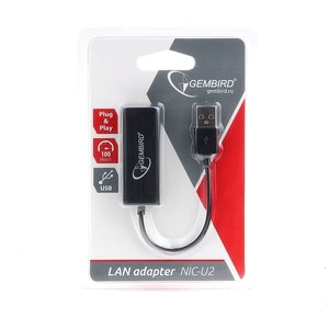 Gembird Сетевой адаптер Ethernet USB 2.0 - Fast Ethernet adapter (NIC-U2)