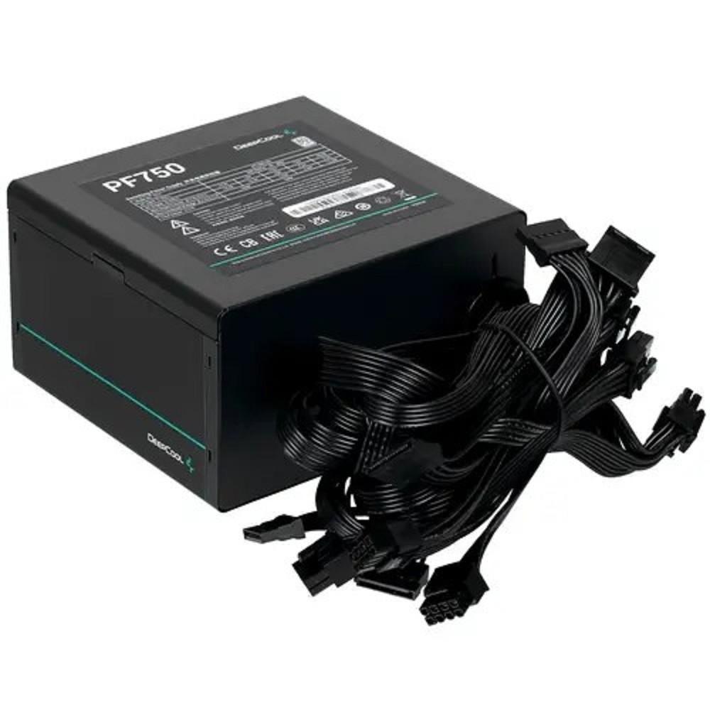 Блок питания Deepcool ATX 750W PF750 80 PLUS (20+4pin) APFC 120mm fan 6xSATA RTL, R-PF750D-HA0B-EU