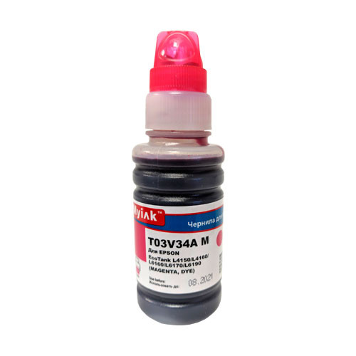 Чернила для EPSON EcoTank (101) L4150/L4160/L6160/L6170/L6190 (70мл,magenta, Dye) T03V34A MyInk
