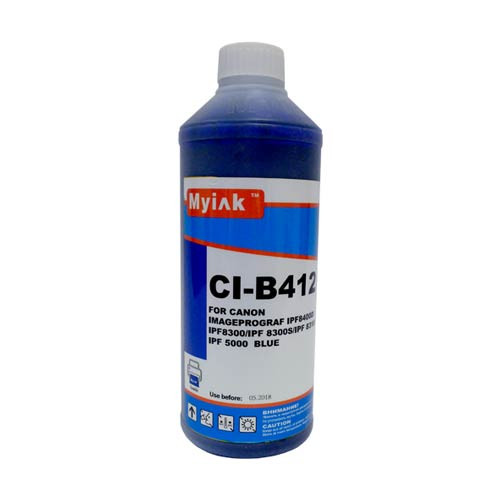Чернила для CANON (PFI-102B/104B/303B) imagePROGRAF iPF8400D/iPF605/iPF710/iPF750/iPF760/iPF765/iPF510/iPF500 (1л,blue Dye) CI-B412 MyInk