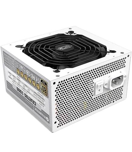 Блоки питания/ Power Supply Raijintek CRATOS 1000, 1000W 80+ Gold (ATX, 3.1, PCIe 5.1, Full-modular, 1x24(20+4)pin, 2x4+4-pin CPU, 4x6+2-pin PCIe, 1x12V(2x6), 8xSATA3, 4xMolex, Active, 120x120mm, 150x140x86mm, APFC, white), 0R30B00006