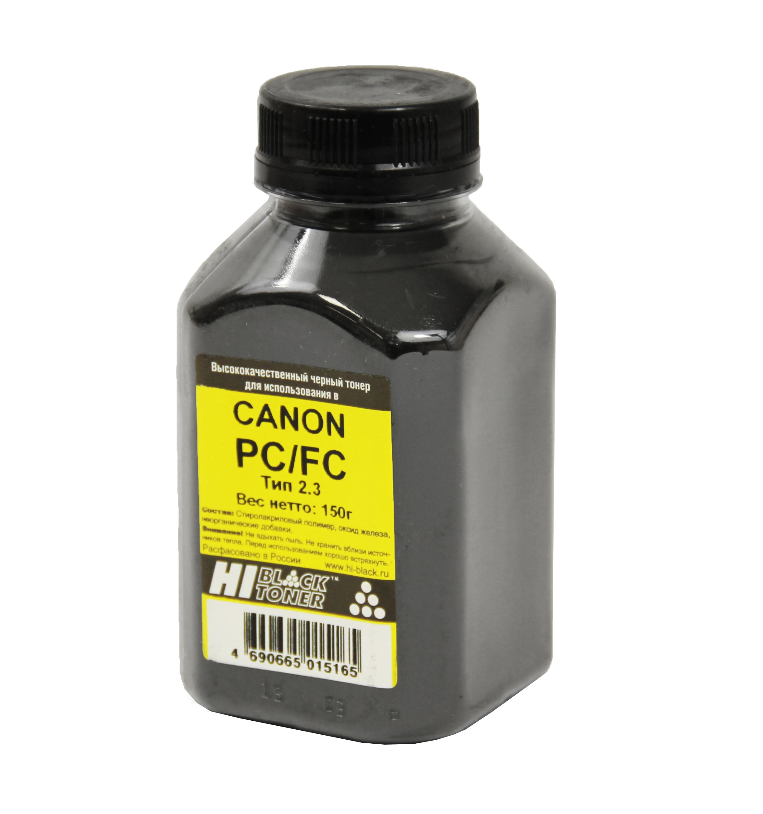 Тонер Hi-Black для Canon PC/FC, Тип 2.3, Bk, 150 г, банка, 1010108040