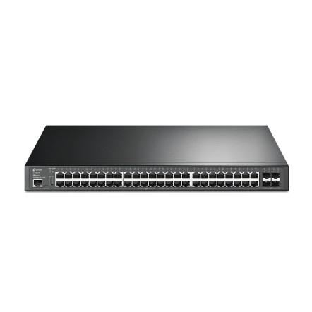 TP-Link SG3452XP Управляемый коммутатор JetStream уровня 2+ c 48 гигабитными портами PoE+ и 4 портами SFP+