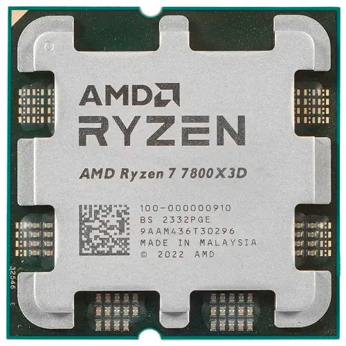 Процессор/ APU AM5 AMD Ryzen 7 7800X3D (8C/16T, 4.2/5.0GHz, 96MB, 120W,Radeon Graphic) OEM, 100-000000910