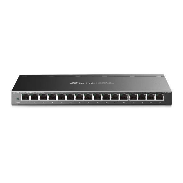 TP-Link TL-SG116E Easy Smart 16‑портовый гигабитный коммутатор, 16 гигабитных портов RJ45, стальной настольный корпус