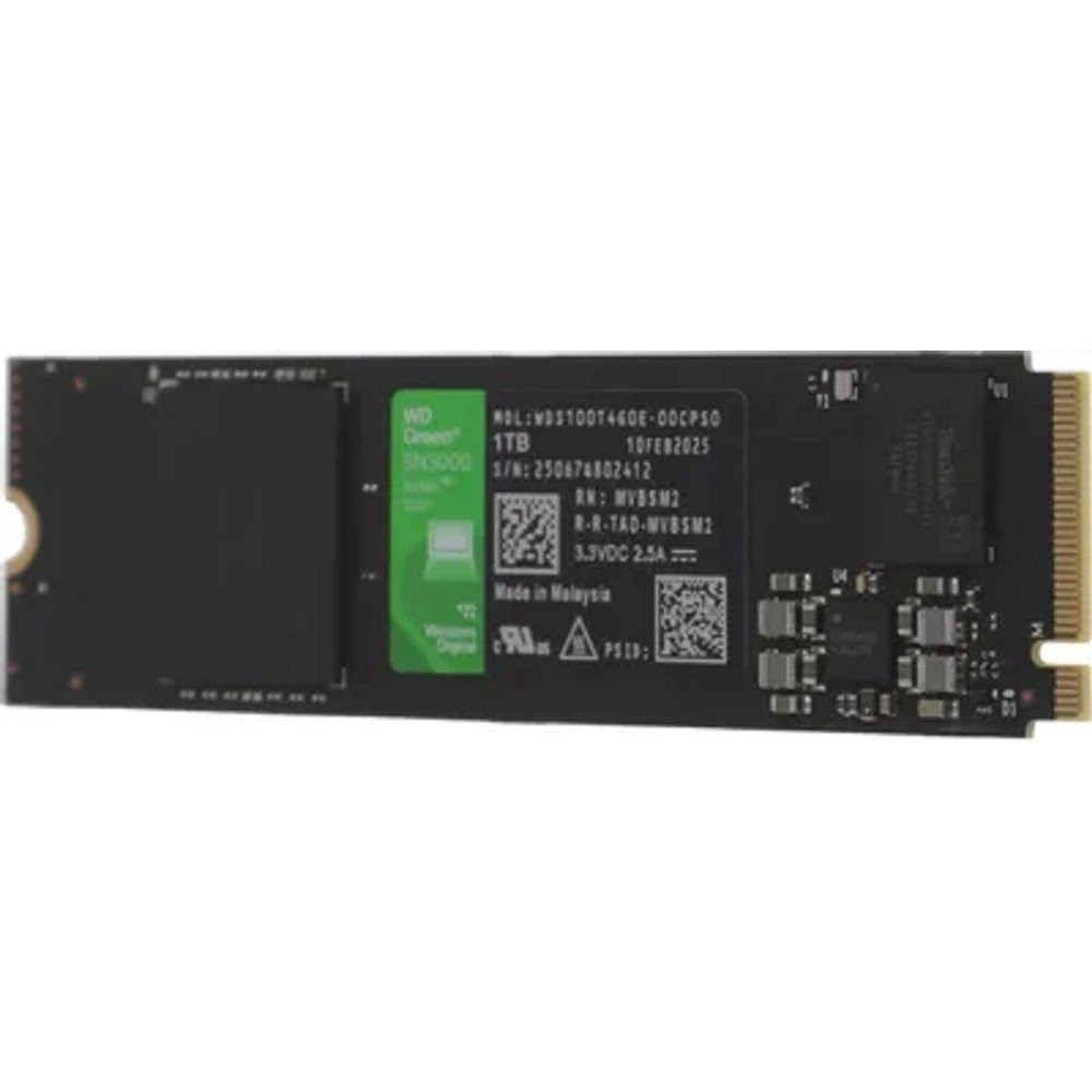 WD SSD 1Tb Green SN3000, 2280, M.2, NVMe (WDS100T4G0E)
