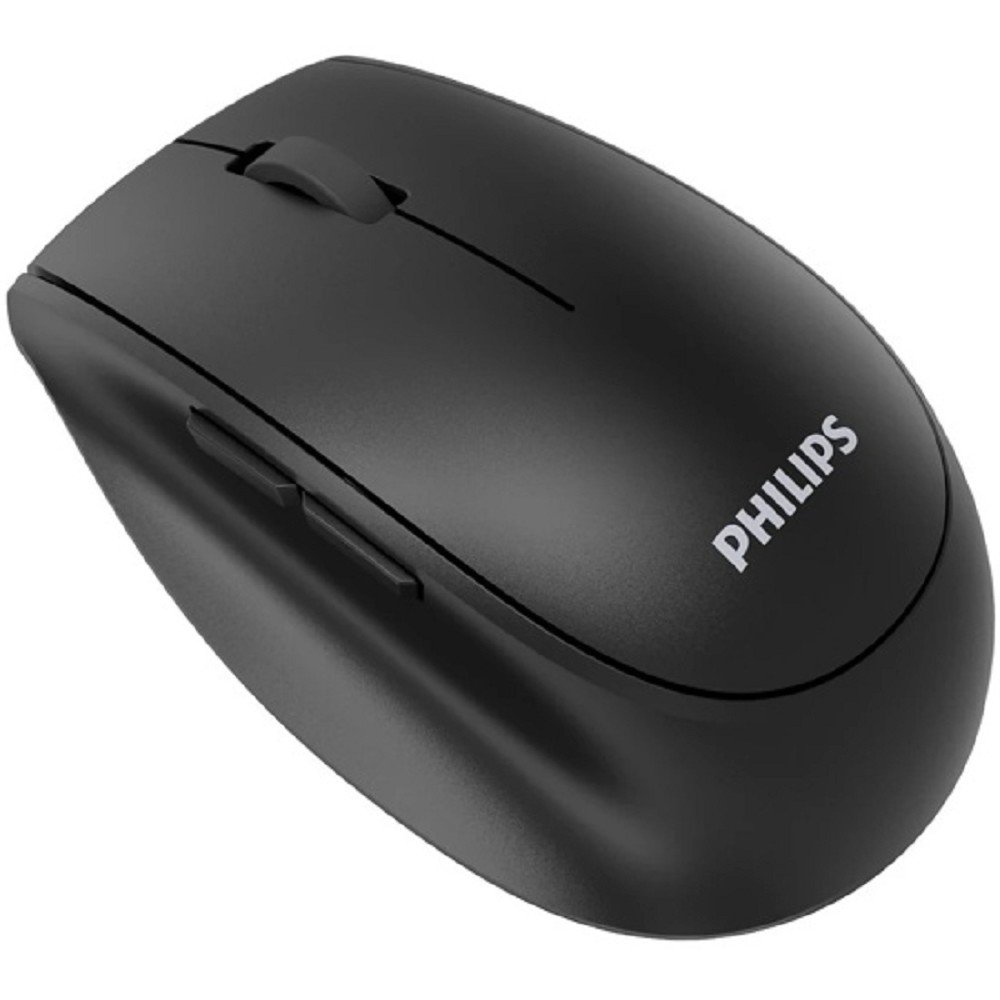Philips  Беспроводная Мышь SPK7627, 2,4 GHz, Bluetooth 3.0/5.0, 5 кноп., 1600dpi, Аккамулятор, Чёрный, SPK7627B/60