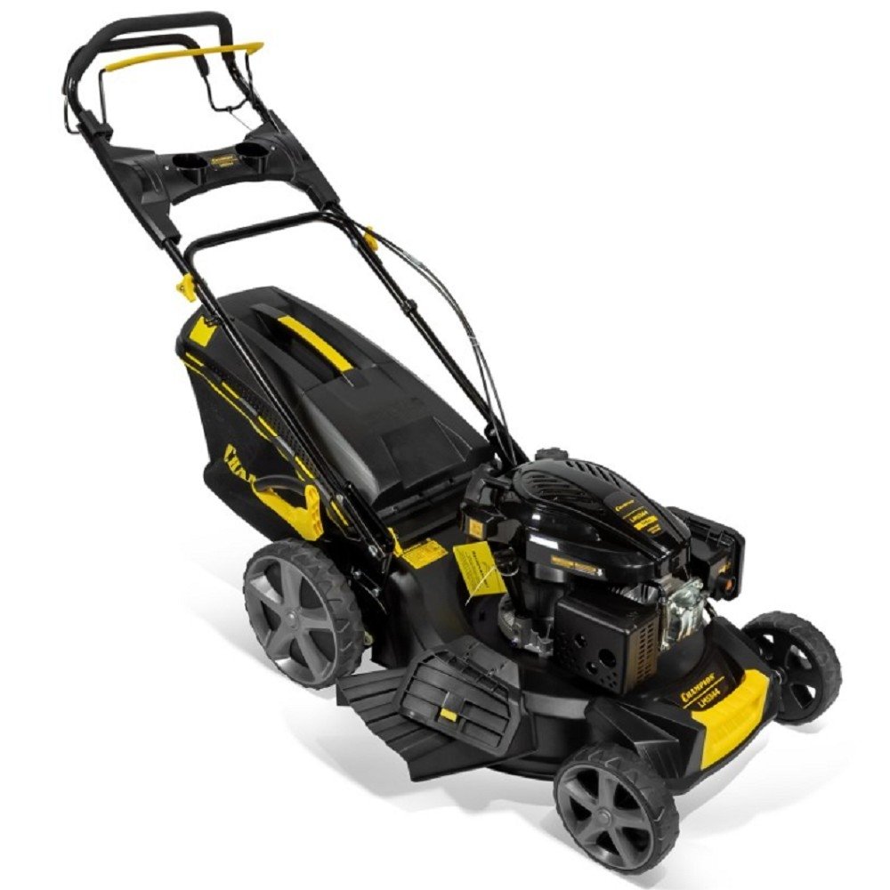 CHAMPION Газонокосилка LM5344 PRO { 4,4кВт привод 525мм 65л 25-75мм 1рычаг/6, 38кг 4в1 }